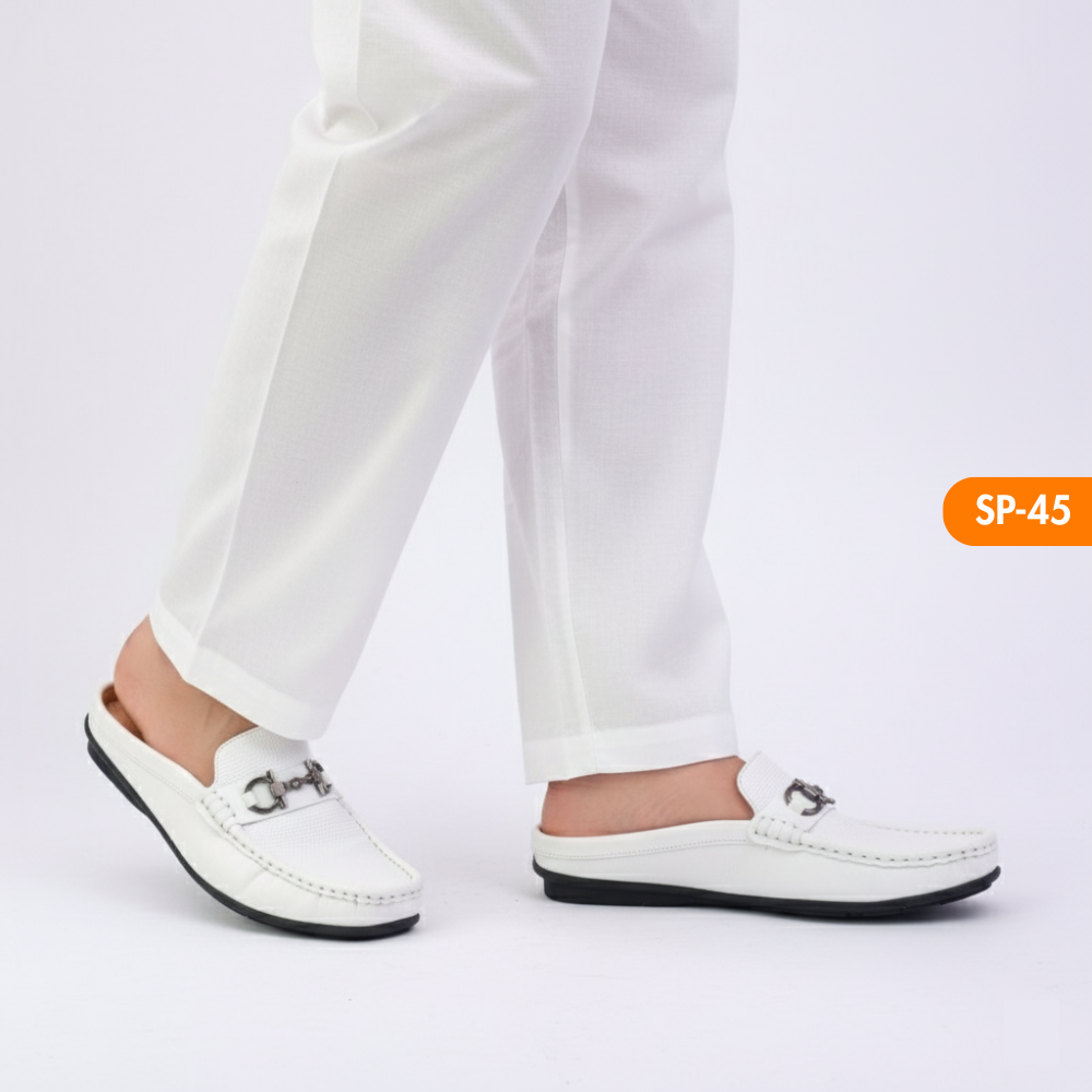 Man's Stylish Half Loafer Premium Leather Shoe (LF-45)