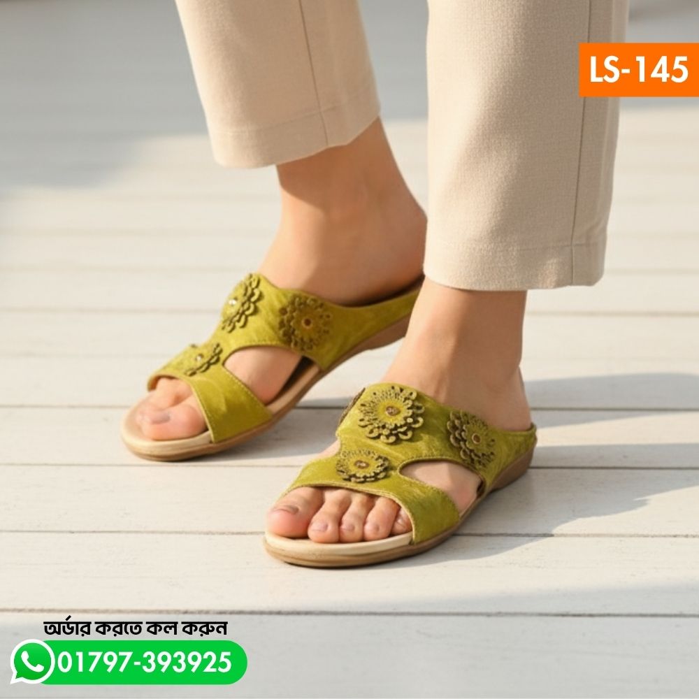Slingback Semi High Heels Shoes For Women LS-145