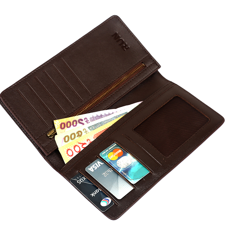 Premium Quality Original Leather Long Wallet with mobile chamber (Code: LW-03)